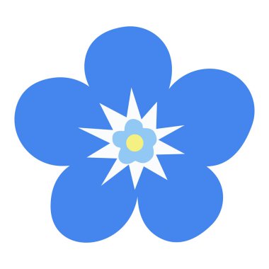 Beyaz arkaplanda çiçek ikonu vektörü düz. çiçek simgesi resmi. 