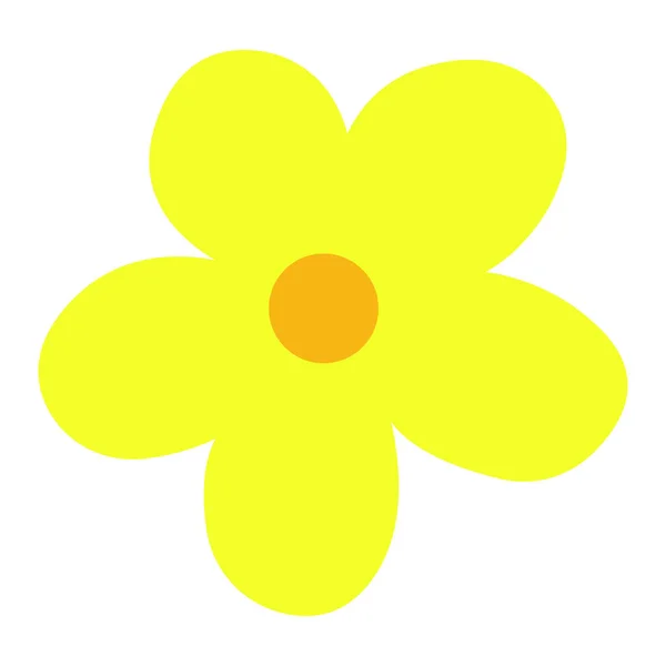 Flor icono vector plano sobre fondo blanco. icono de flor imagen . — Vector de stock