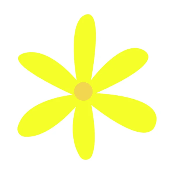 白い背景に花のアイコンベクトルフラット。花のアイコン画像. — ストックベクタ