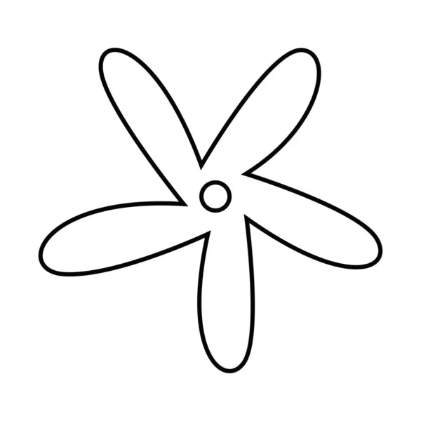 Flor icono vector plano sobre fondo blanco. icono de flor imagen . — Archivo Imágenes Vectoriales