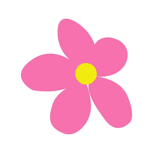 Flor icono vector plano sobre fondo blanco. icono de flor imagen . — Vector de stock