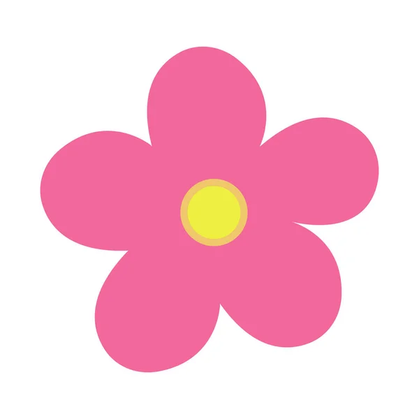 Flower icon vector flat on white background. flower icon image. — 스톡 벡터