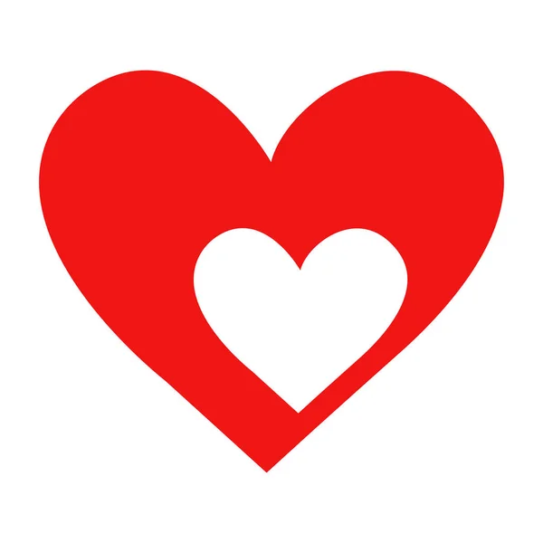 Vektorové srdce obrysu ručně kreslené ikony srdce. Ilustrace pro — Stockový vektor