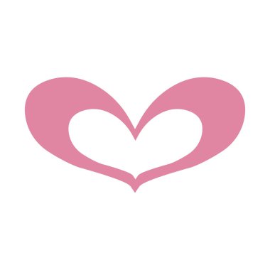 El çizimi kalp ikonunun taşıyıcı kalbi. Grafik tasarımınız için illüstrasyon.