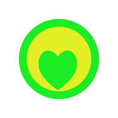 El çizimi kalp ikonunun vektör kalp avokadosu. Grafik tasarımınız için illüstrasyon.