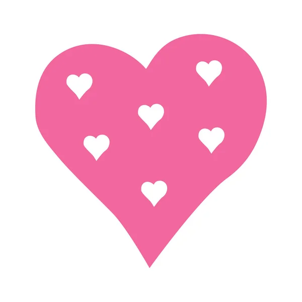 Векторное Сердце Начертано Вручную Иконкой Сердца Иллюстрация Вашему Графическому Дизайну — стоковый вектор