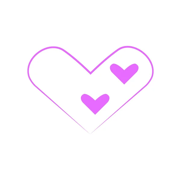 Vector Heart Outline Hand Drawn Heart Icon Illustration Your Graphic — Stock vektor