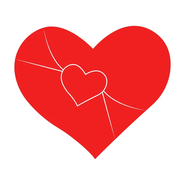 Vector Heart Outline Hand Drawn Heart Icon Illustration Your Graphic — 스톡 벡터