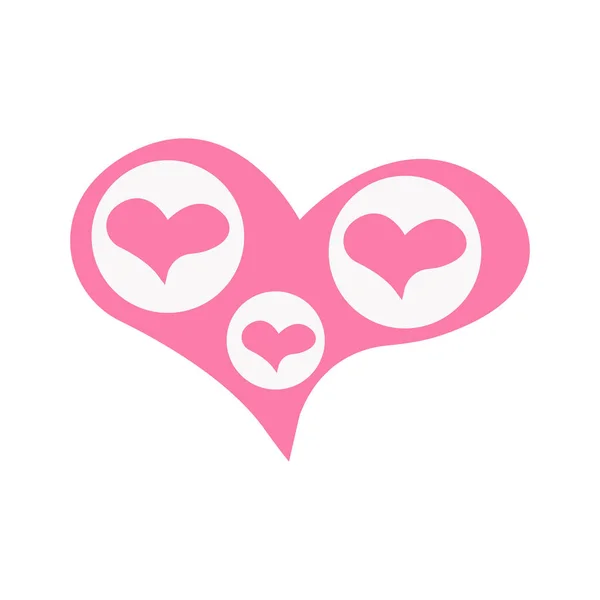 Vector Heart Outline Hand Drawn Heart Icon Illustration Your Graphic — Stock vektor