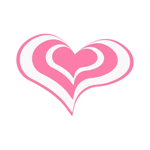 Vektor Herz Der Umrisse Handgezeichnet Herz Symbol Illustration Für Ihre — Stockvektor