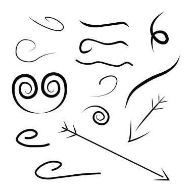 Bir spiral eğri, şekil ya da desen. Ok Sarmalı ve Çizgileri.