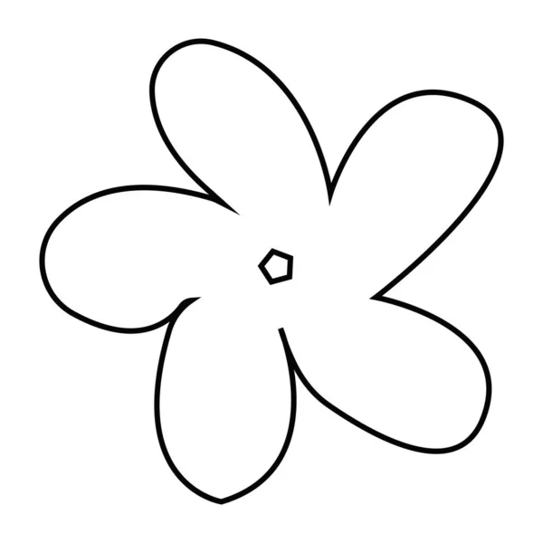 Flower Icon Vector Flat White Background Flower Icon Image Flower — 스톡 벡터