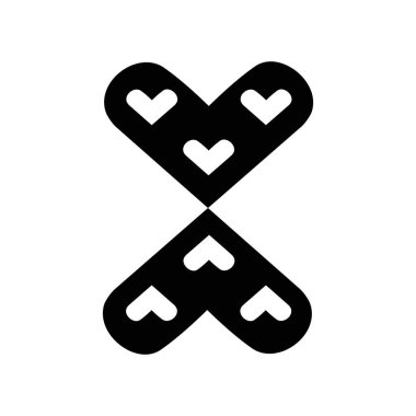 Vektör kalp koleksiyonu. El çizimi kalp ikonu. Grafik tasarımınız için illüstrasyon.