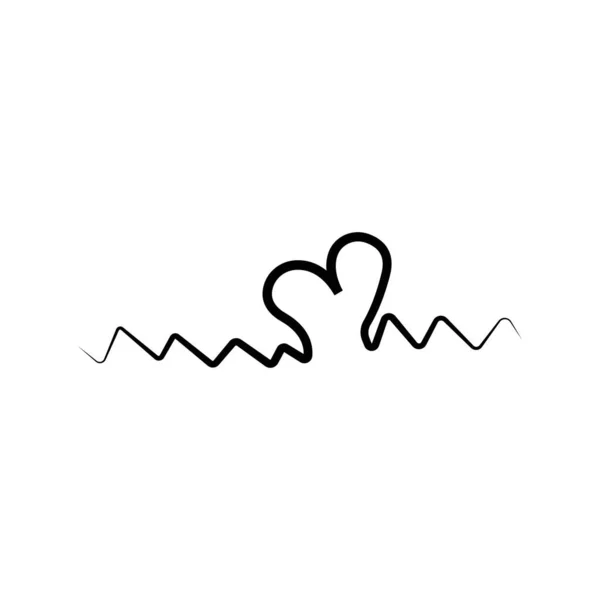 Διανυσματική Συλλογή Καρδιά Περίγραμμα Χέρι Ζωγραφισμένο Εικονίδιο Καρδιάς Εικονογράφηση Για — Διανυσματικό Αρχείο