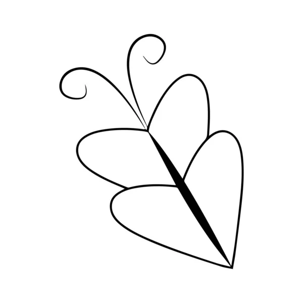 Diseño Mariposa Hermoso Vector Mariposa Mariposa Aislada Sobre Fondo Blanco — Vector de stock