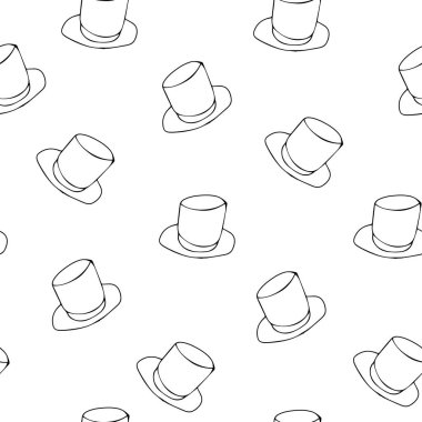 Vektör arkaplanı. Kusursuz desenli bardaklar, fincanlar çay, kahve, kakao.