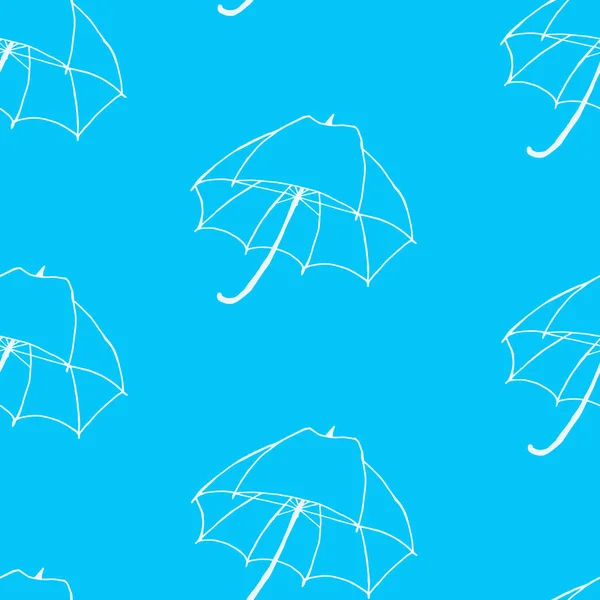 Parapluie Vectoriel Modèle Sans Couture Arrière Plan Pour Textiles Cartes — Image vectorielle