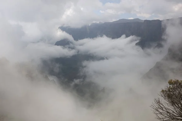 Jižní Afrika Dračí Hory Pohled Zamračený Zimní Den — Stock fotografie