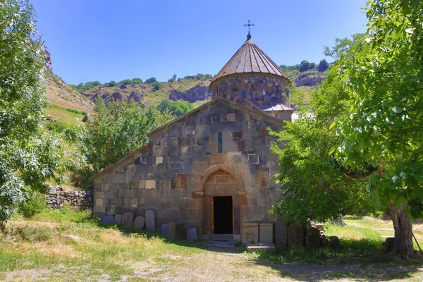 Armenia Gndevank Biara Pada Hari Musim Panas Yang Cerah — Stok Foto