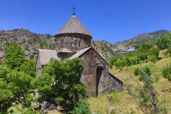 Armenia Gndevank Biara Pada Hari Musim Panas Yang Cerah — Stok Foto