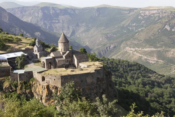 Armênia Tatev Mosteiro Pôr Sol Dia Verão — Fotografia de Stock