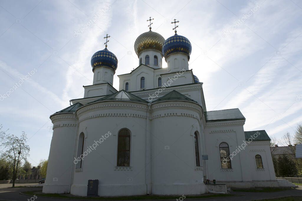 Belarus Bobruisk Orthodox Church on a sunny summer day