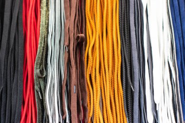 Ayakkabılar için renkli ayakkabı bağcıkları desen tasarımı