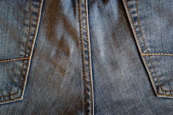 Nahaufnahme Blaue Jeanstasche Zum Hintergrund — Stockfoto