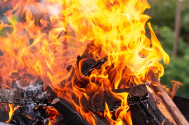 Ateşli arkaplan, doku, yakın çekim