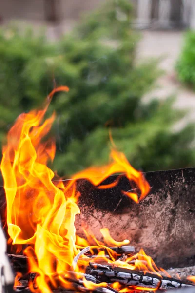 Tüzes Háttér Textúra Tűz Közelkép Stock Kép