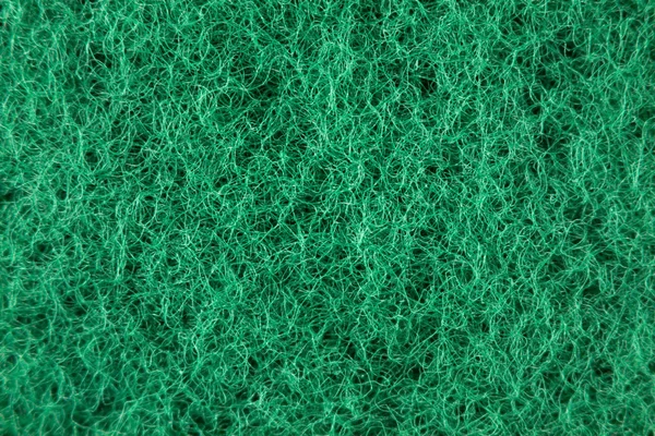Zöld szivacs rostos anyagból. Textúra, háttér. Növekedésben — Stock Fotó