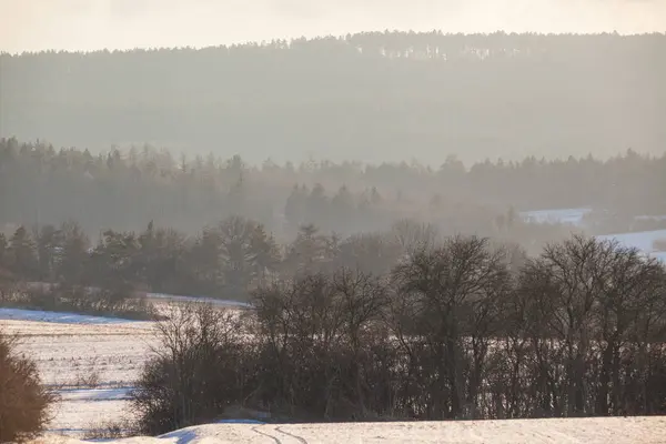 Landschap in de winter — Stockfoto