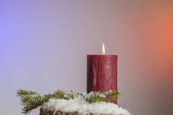 Adventskerze Zur Weihnachtszeit — Stockfoto