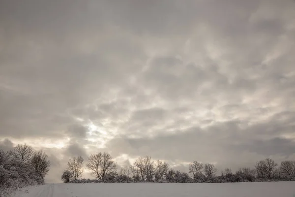 Landschaft im Winter — Stockfoto