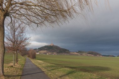 Wachsenburg bir görünüm ile manzara