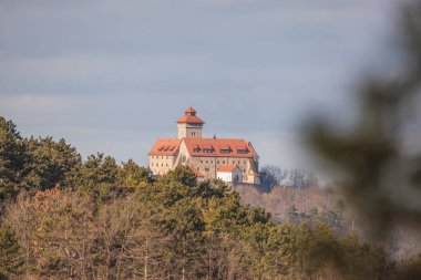 Wachsenburg bir görünüm ile manzara