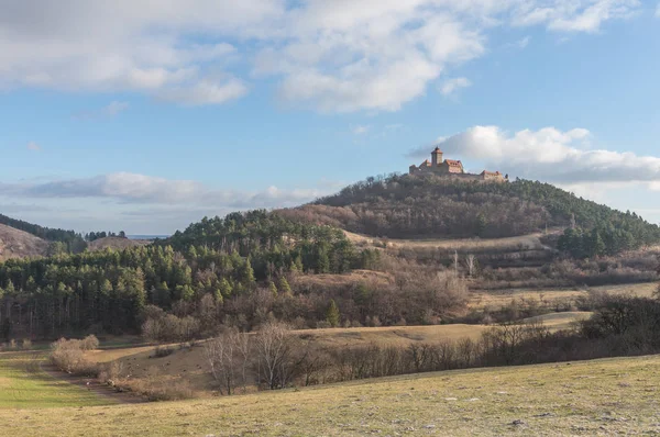 Landskap Med Utsikt Över Wachsenburg — Stockfoto