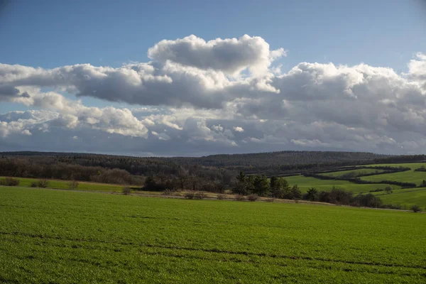 Landschap Voor Het Ontwaken Lente — Stockfoto