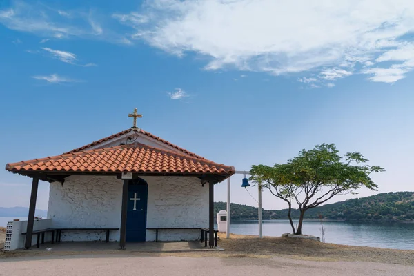 Iglesia Griega Cerca Del Mar Halkidiki Grecia —  Fotos de Stock