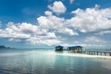 Phu Quoc, Phu Quoc Adası, Vietnam 'daki Denizyıldızı plajında beyaz kum