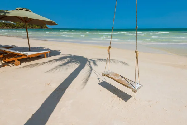 Tropical Beach White Sand Turquoise Water Bai Sao Beach Phu — Stock Photo, Image