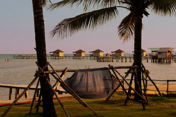 Strandscen Vid Solnedgången Phu Quoc Island Vietnam — Stockfoto