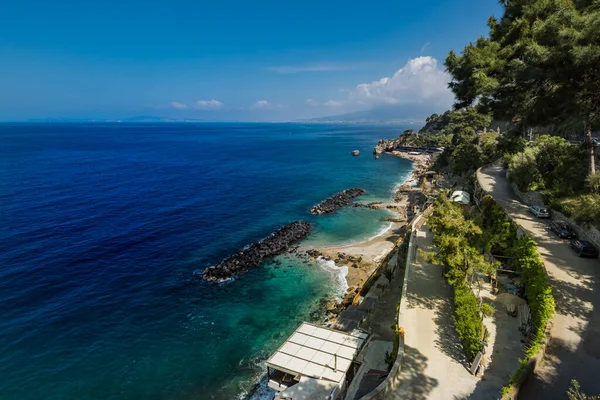 Lentemorgen Campanië Italië Europa Schilderachtige Zeegezicht — Stockfoto