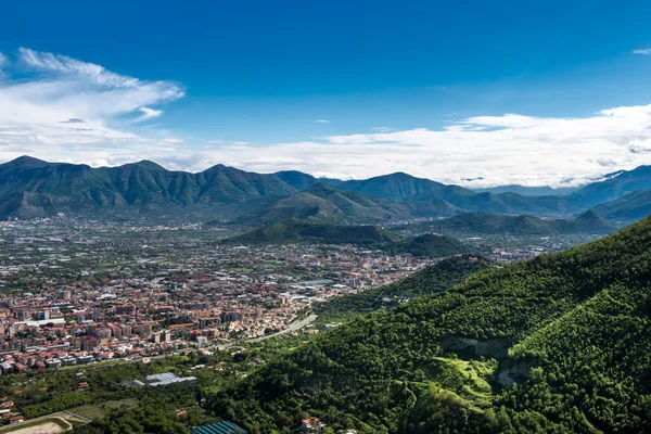 Panoramautsikt Fjellene Nær Vulkanen Vesuv Campania Regionen Italia – stockfoto