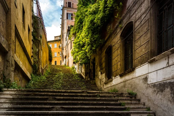 Antigua Acogedora Calle Roma Italia — Foto de Stock