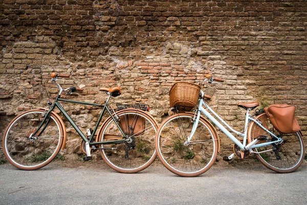 Bicicletas Rua Roma Itália — Fotografia de Stock