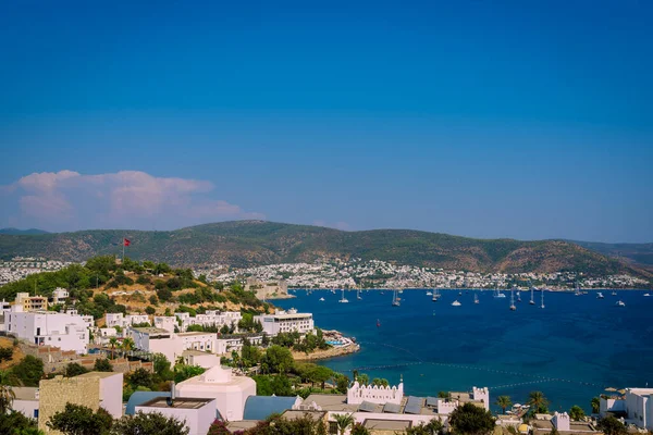 Panoramisch Uitzicht Jachthaven Bodrum Turkije — Stockfoto