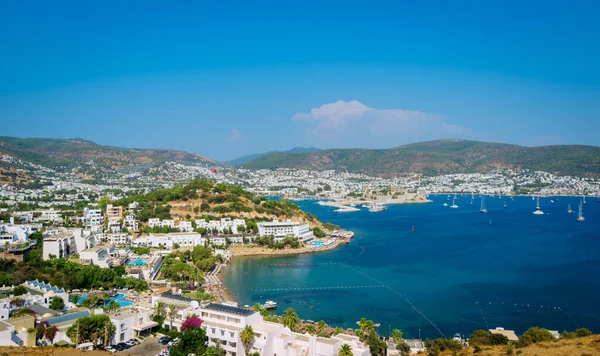 Panorámás Kilátás Kikötőre Bodrum Törökország — Stock Fotó