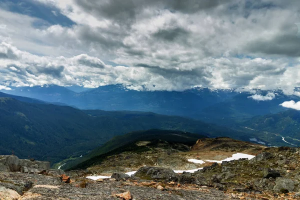 Montagne alte sempre durature di Whistler, BC, Canada — Foto Stock