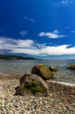 Güzel güneş ışığı kıyısı günü - Sechelt Sahili, Günışığı Sahili, Bc, Kanada